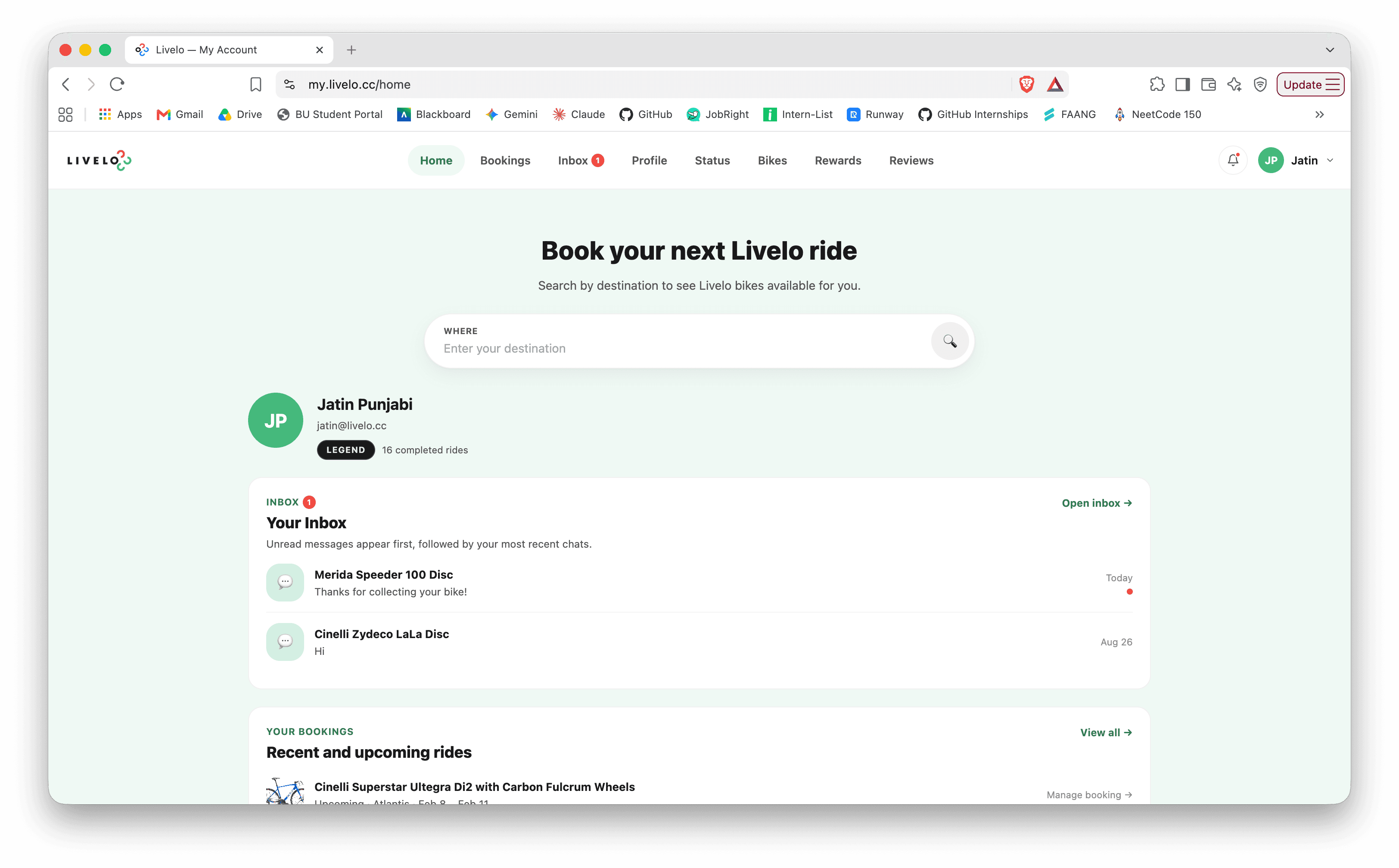 Livelo Customer Portal screenshot